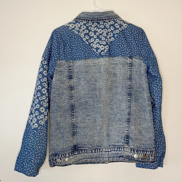 Anthropologie Avec Les Filles Patchwork Denim Jacket - Picture 10 of 11